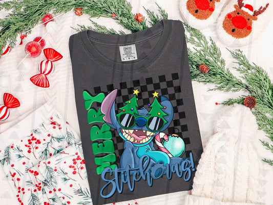 Merry Stitchmas DTF Prints
