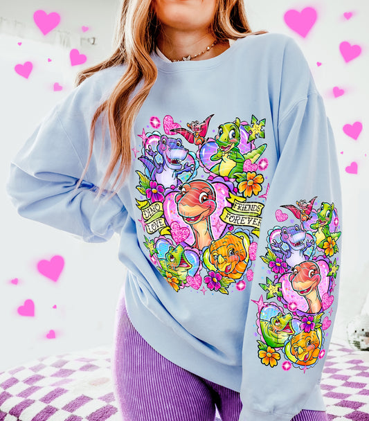 Dino Love Valentines DTF Prints