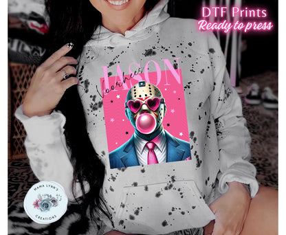 Pink Horror Pinhead Bubble Pop DTF Print