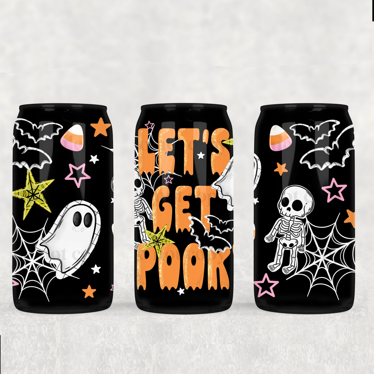 Let’s Get Spooky 16 oz Glass Wrap