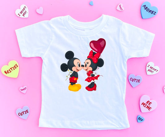 Valentine Mouse Couple DTF Print