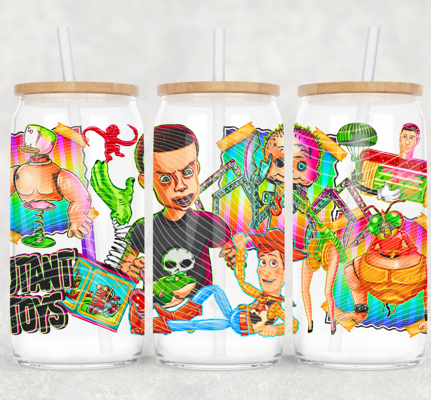Mutant Toys 16 oz Glass Can Wraps