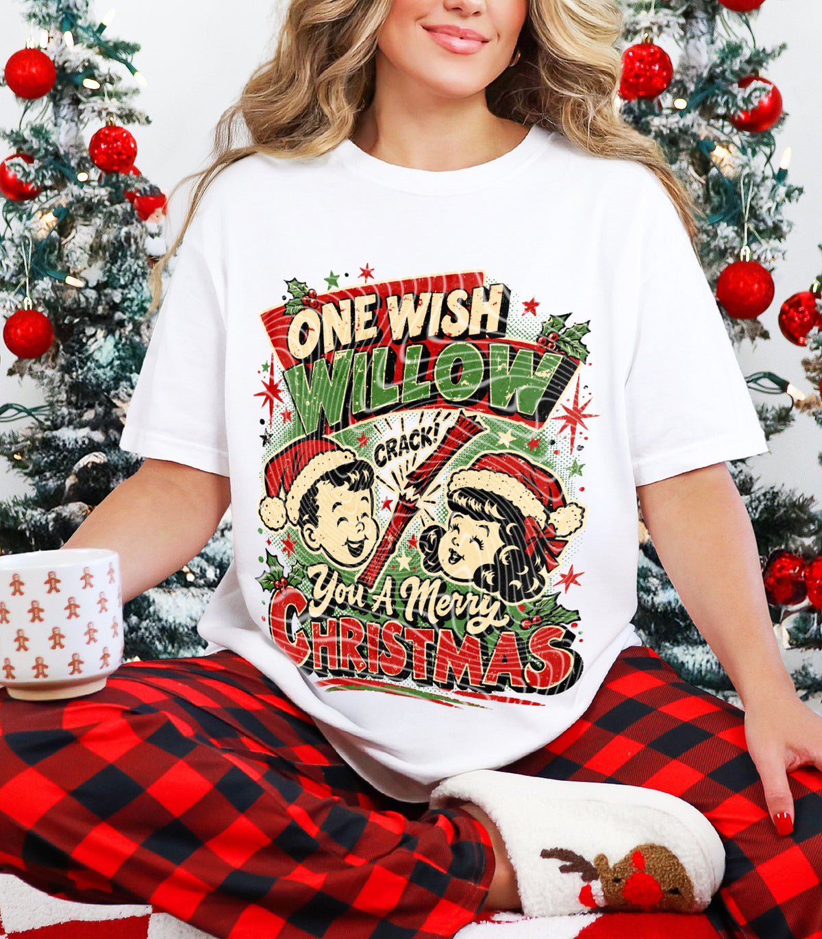 One Wish Willow You A Merry Christmas DTF Print