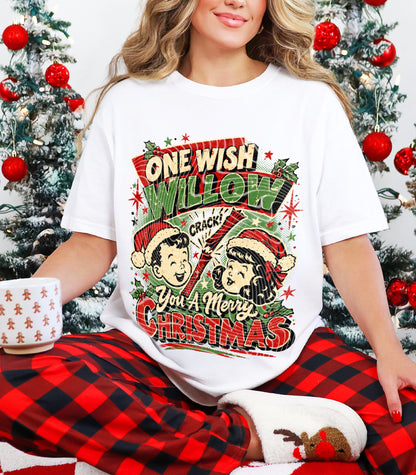 One Wish Willow You A Merry Christmas DTF Print