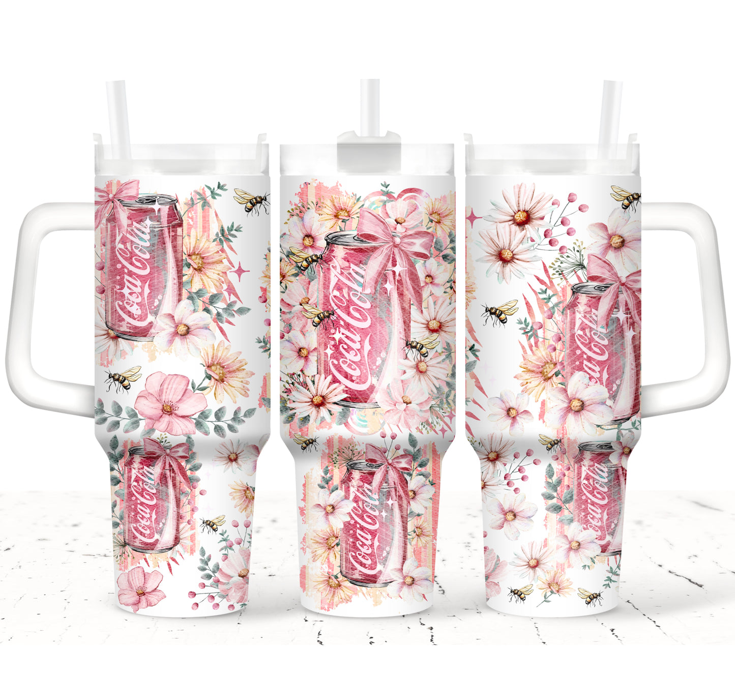 Watercolor Cola 40 oz Tumbler Print