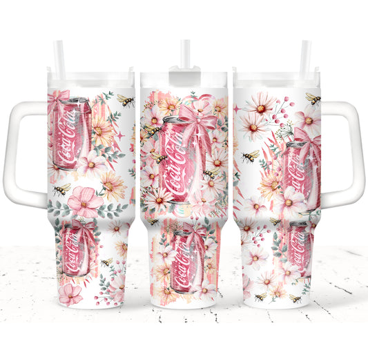 Watercolor Cola 40 oz Tumbler Print