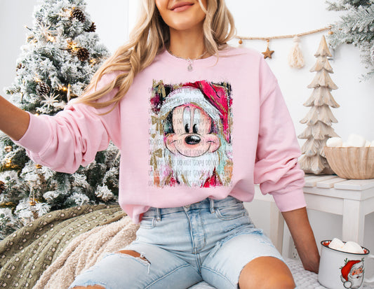 Christmas Boy Mouse DTF Print