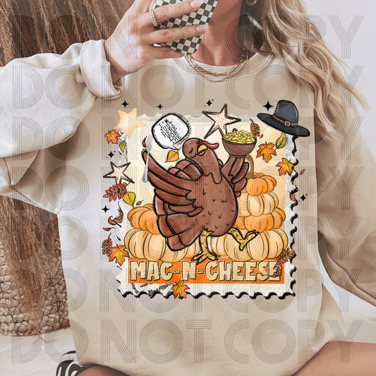 Thanksgiving Mac-N-Cheese Stamp DTF Prints