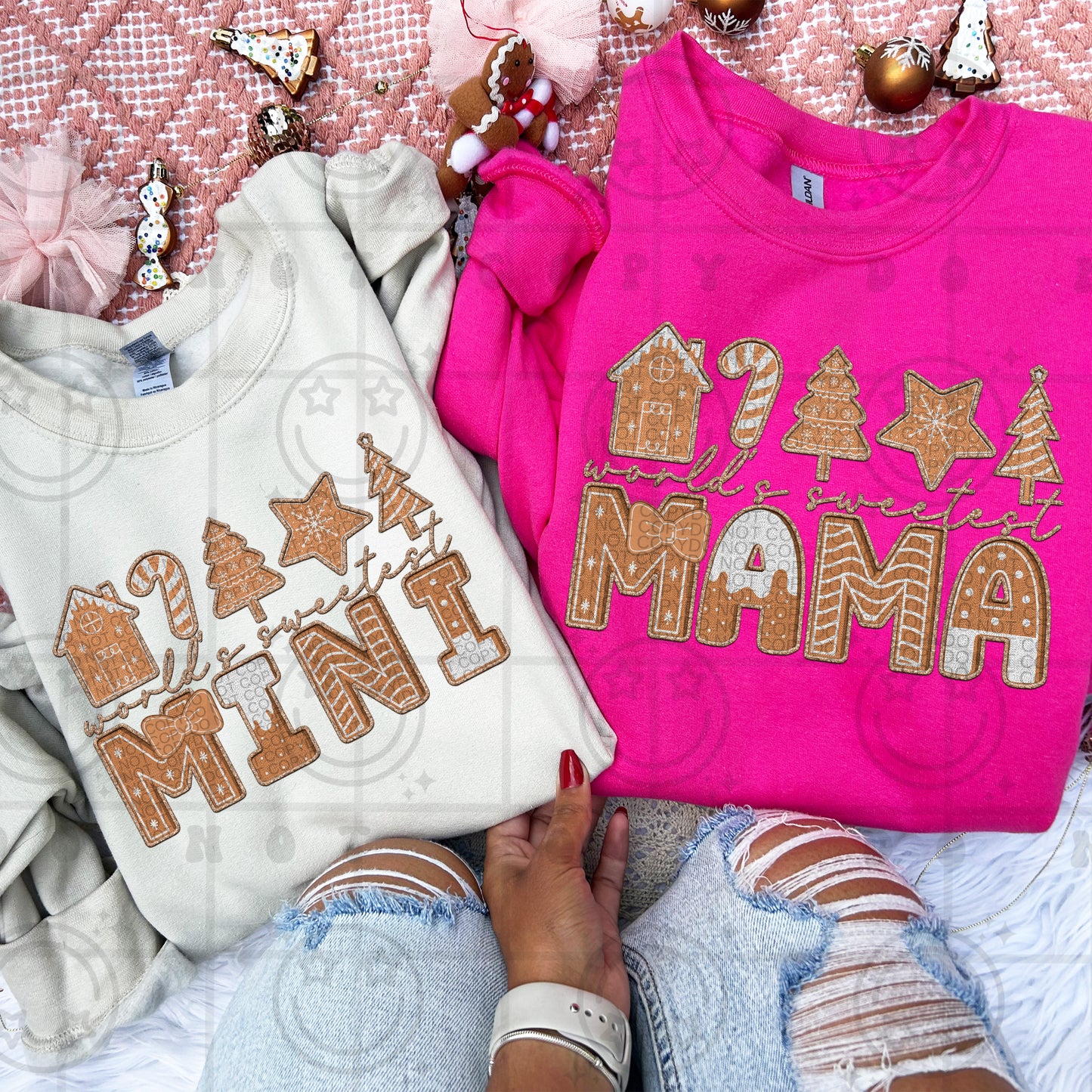 Faux Embroidery World’s Sweetest Mama DTF Prints