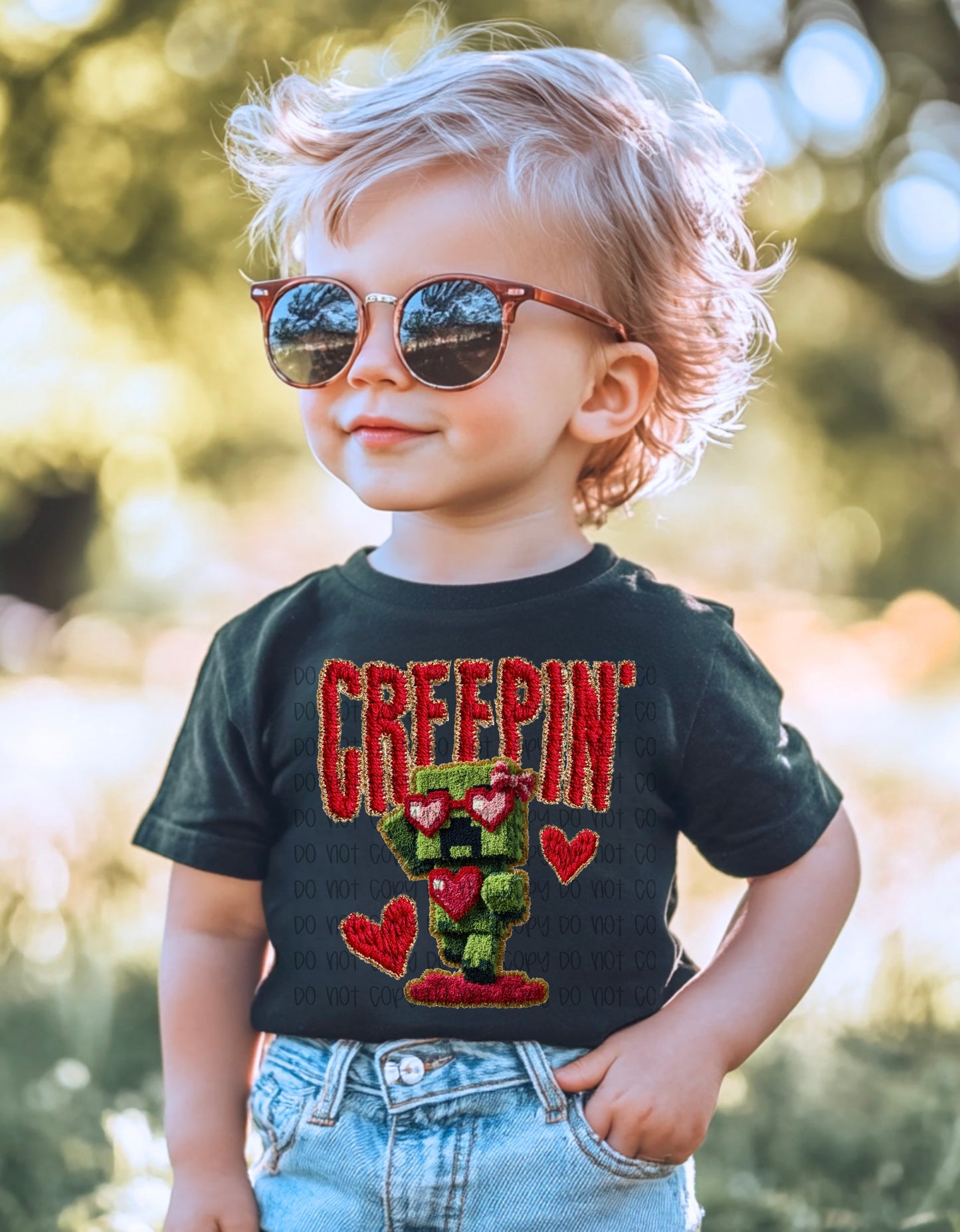 Creepin’ Valentine (Faux Yarn) DTF Prints