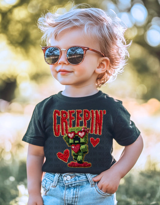 Creepin’ Valentine (Faux Yarn) DTF Prints