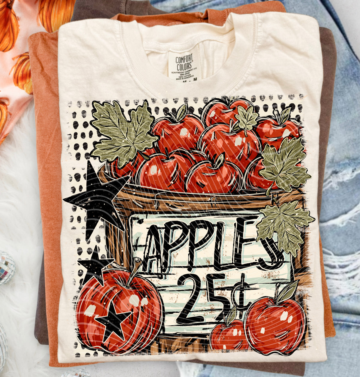 Fall Apples DTF Print