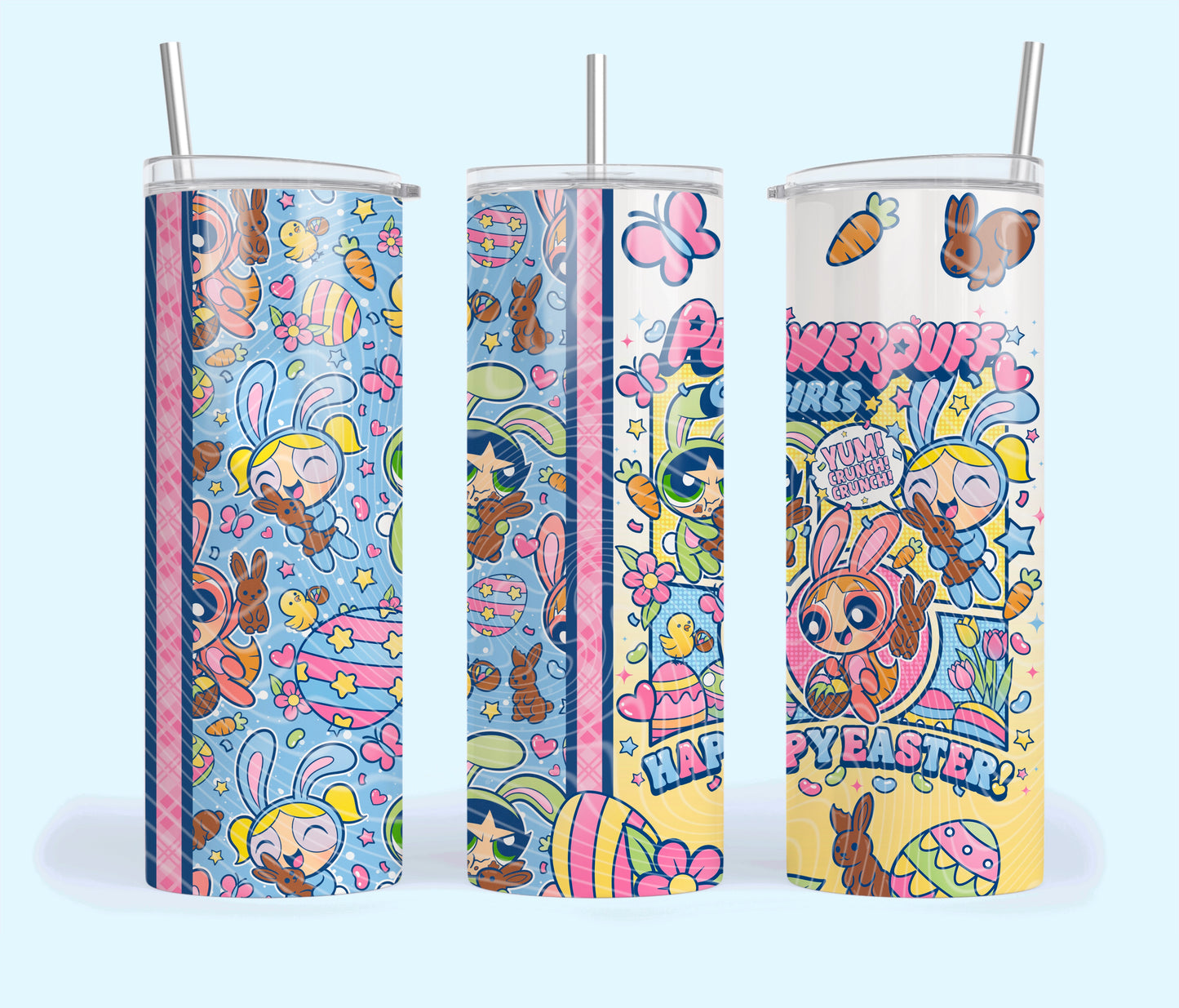 Powerpuff Easter Tumbler Wrap