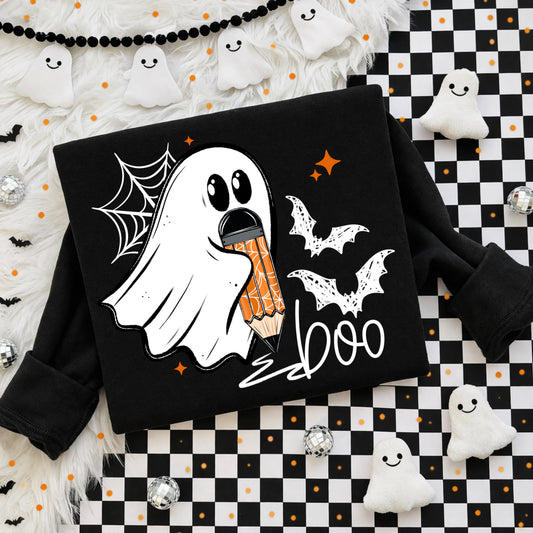 Boo Pencil Ghost DTF Print