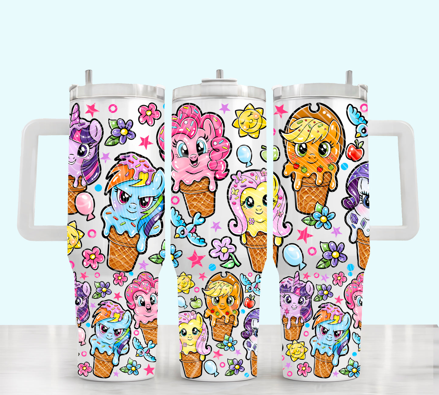 My Little Pony Ice Cream 40 oz Tumbler Prints