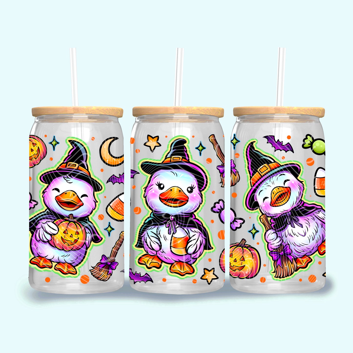 Something This Way Waddles 16 oz Glass Wrap