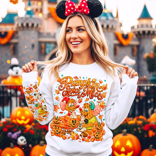 Pumpkin Spice Mice DTF Prints