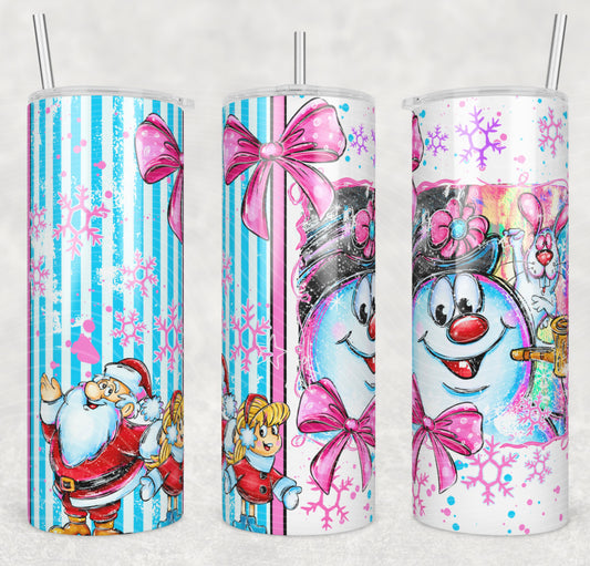Christmas Frosty Tumbler Wrap