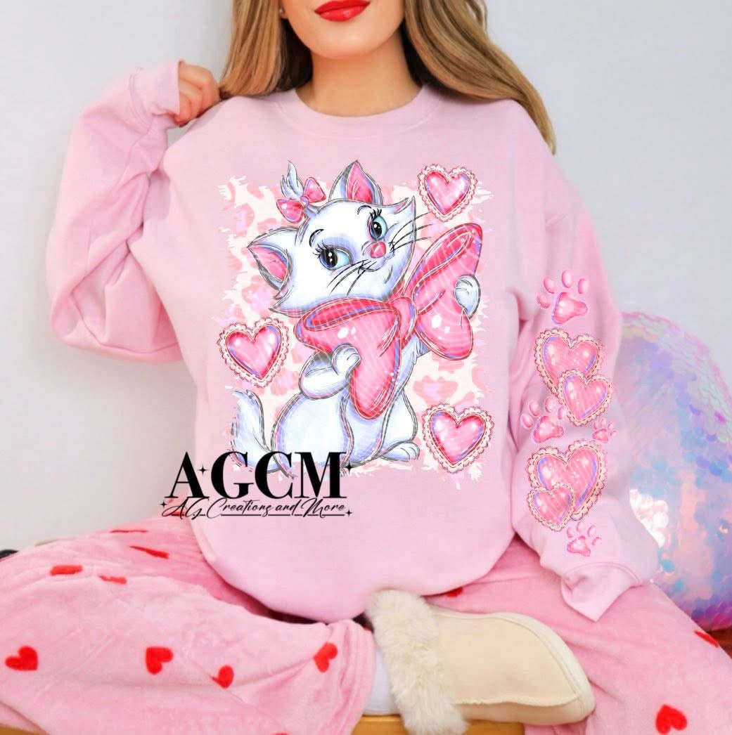 Marie Cat Valentine DTF Prints