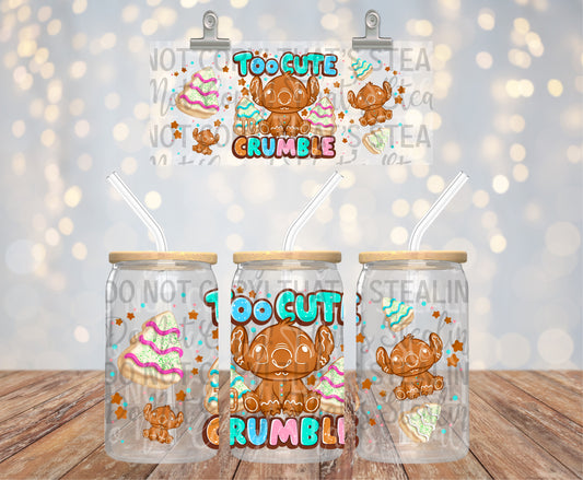 Too Cute To Crumble 16 oz Glass Wraps