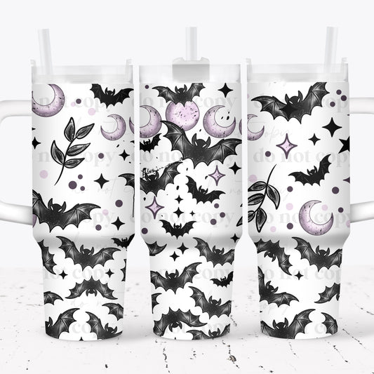 Bats And Moons 40 oz Tumbler Print