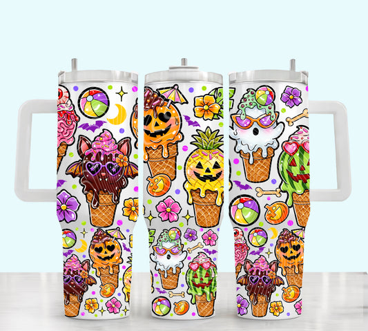 Spooky Summer Ice Cream 40 oz Tumbler Prints