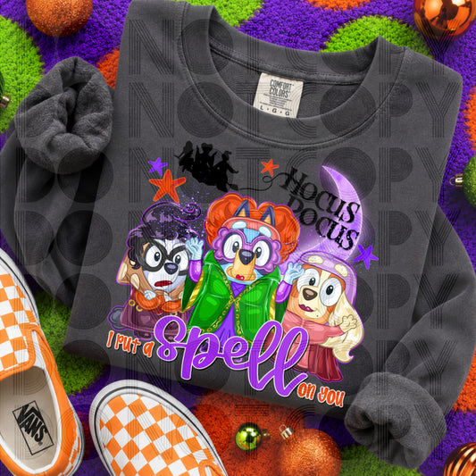 Hocus Heeler Grannies DTF Print