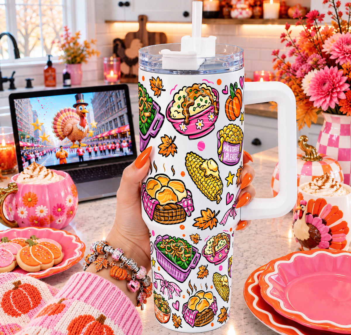 Side Chick Doodle 40 oz Tumbler Prints