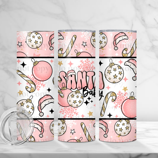 Santa Baby Ornaments Tumbler Wrap