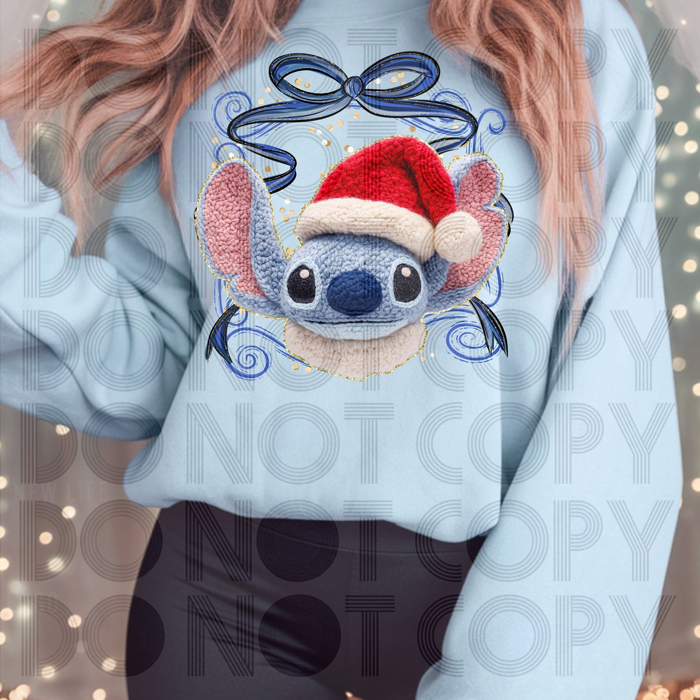 Christmas Stitch(Faux Yarn) DTF Prints