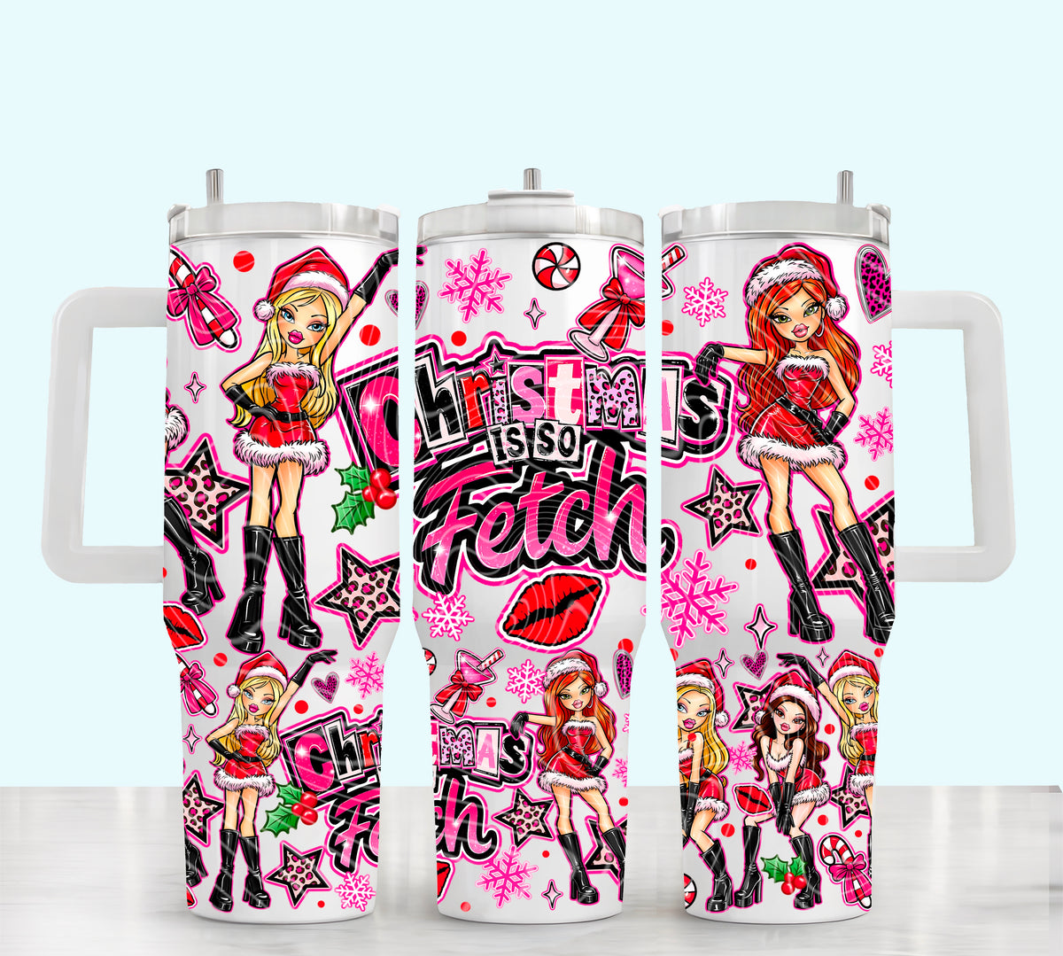 Christmas Is So Fetch 40 oz Tumbler Prints