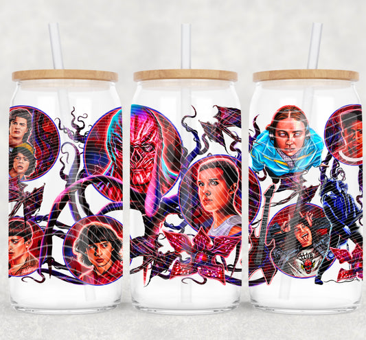 Stranger Show 16 oz Glass Wraps