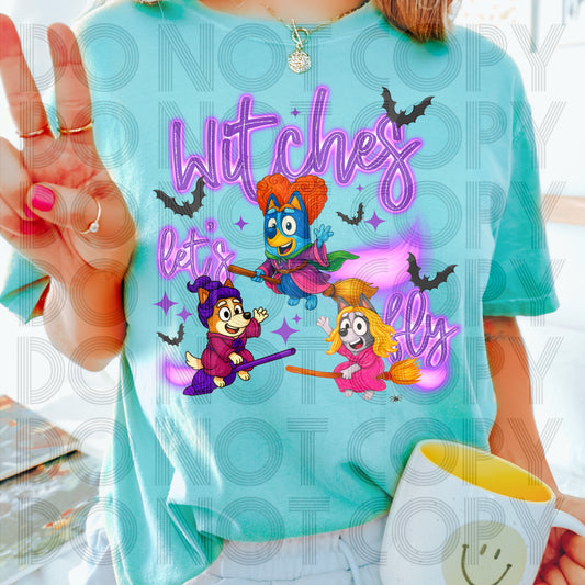 Witches Let’s Fly DTF Prints