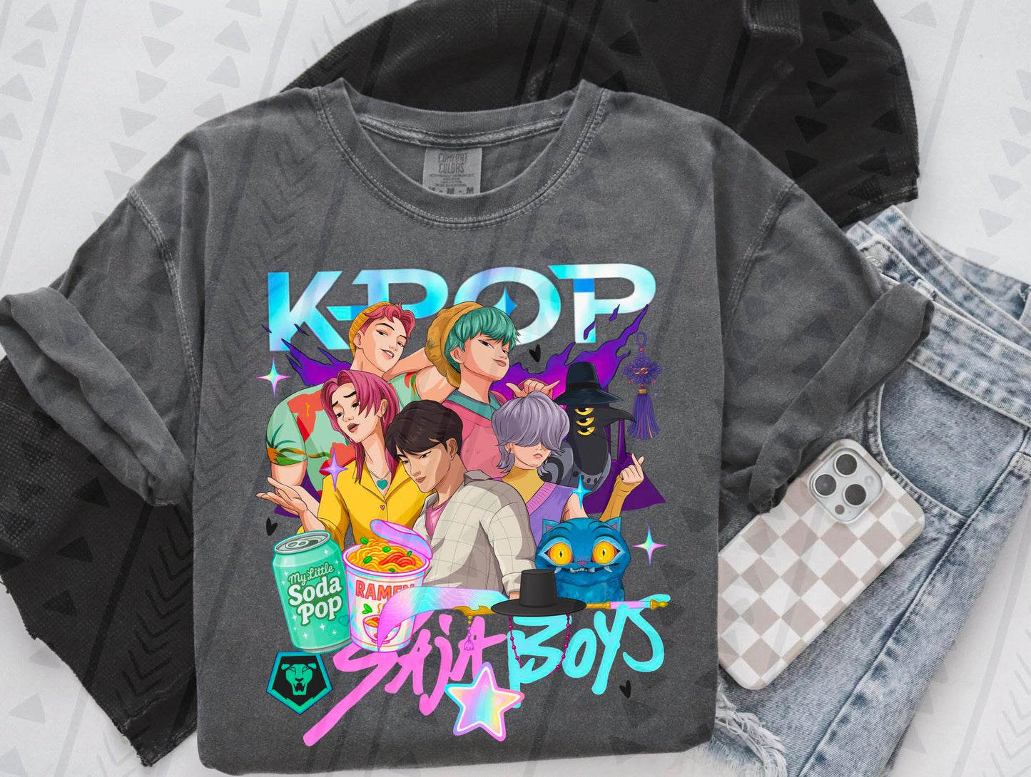 K-pop Saja Boys Collage DTF Prints