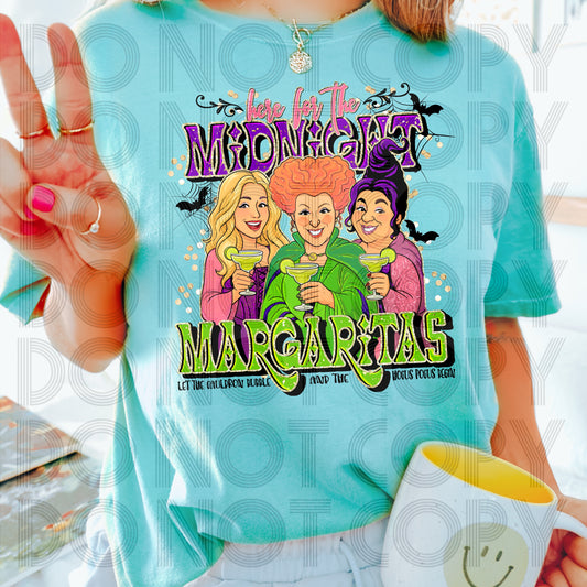 Here For The Midnight Margaritas DTF Prints