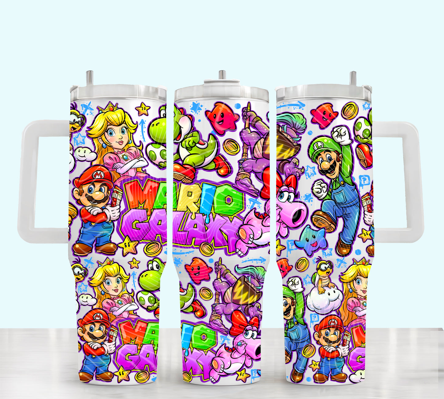 Mario Galaxy 40 oz Tumbler Print