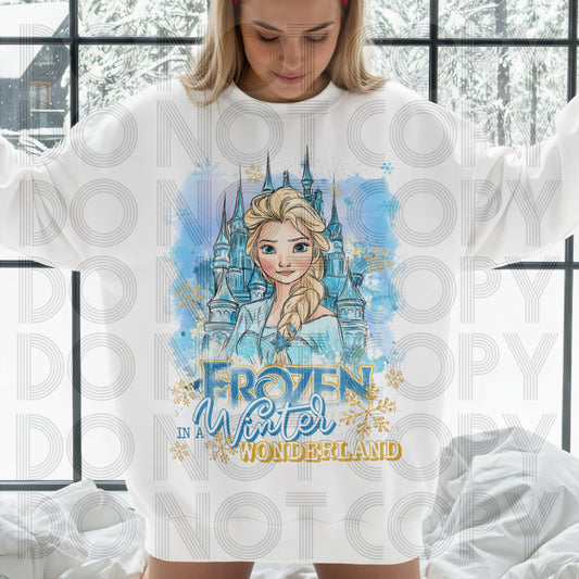 Frozen In A Winter Wonderland  DTF Print