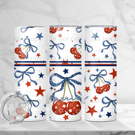 America Cherries Tumbler Wrap