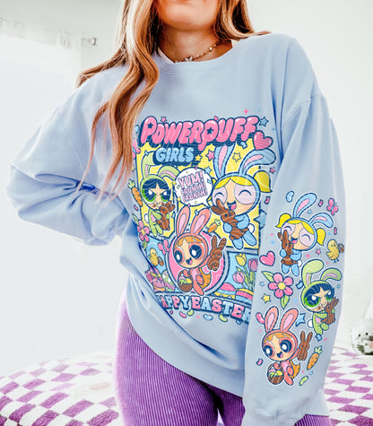 Powerpuff Easter DTF Prints