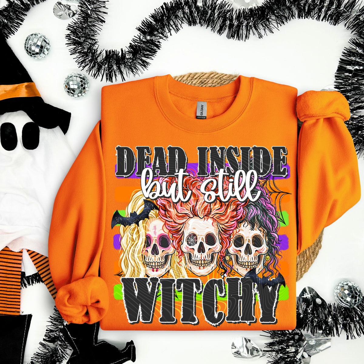 Dead Inside But Still Witchy DTF Print
