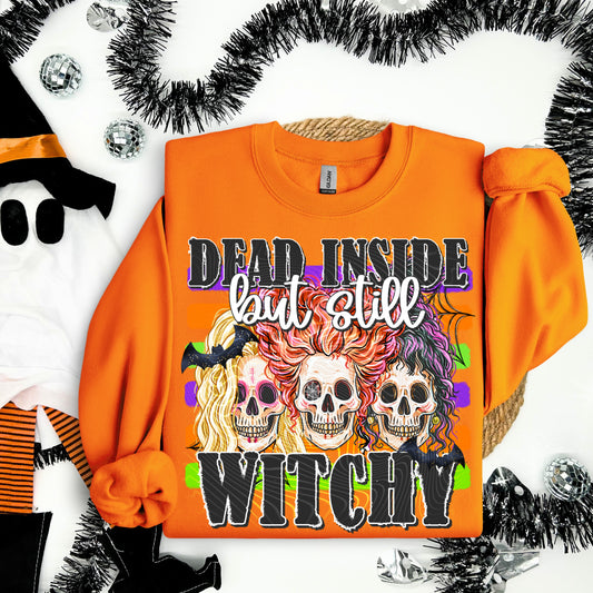 Dead Inside But Still Witchy DTF Print