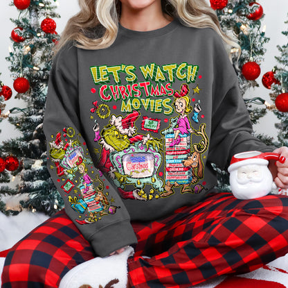 Let’s Watch Christmas Movies DTF Prints
