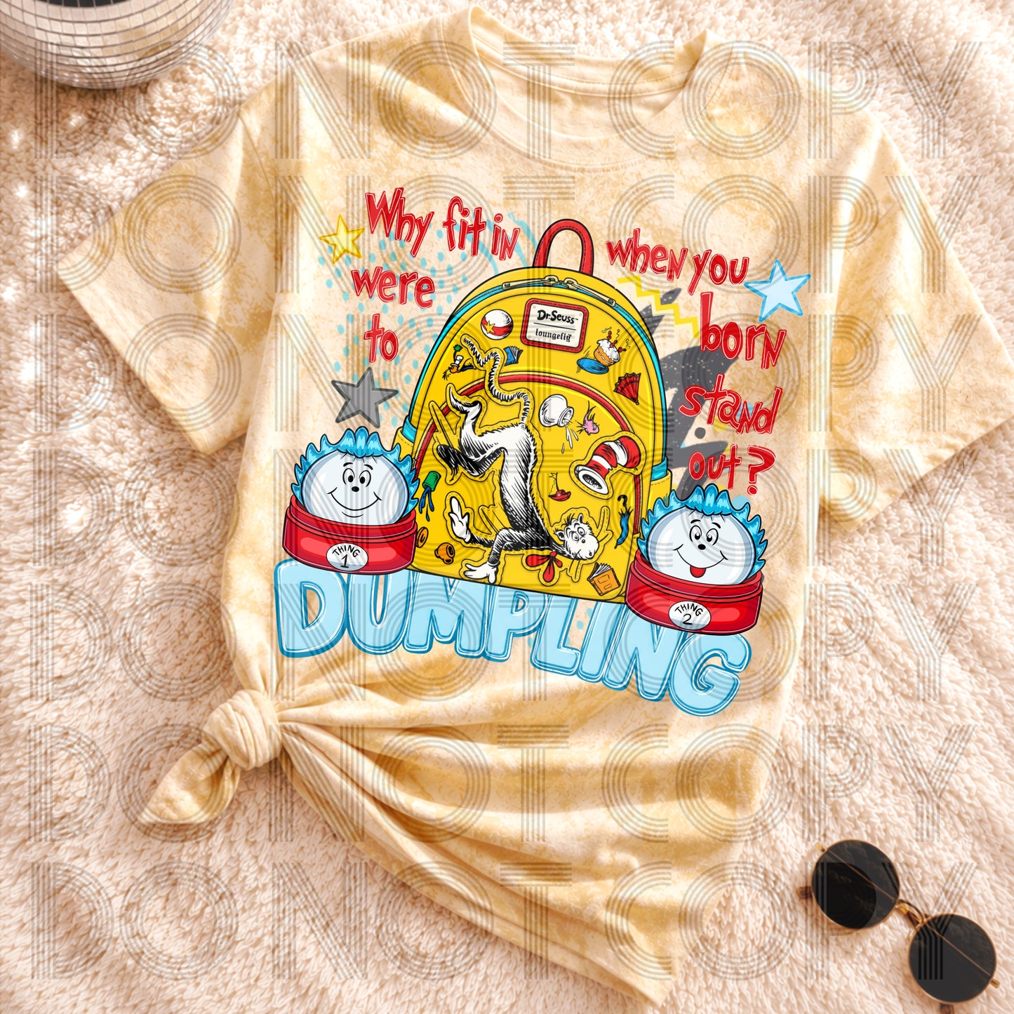 Why Fit In Dumpling DTF Print