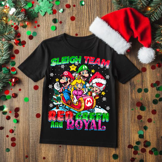 Sleigh Team DTF Prints