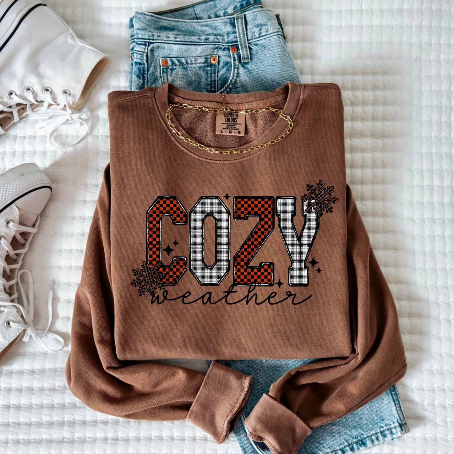 Cozy Weather Plaid & Checker DTF Print