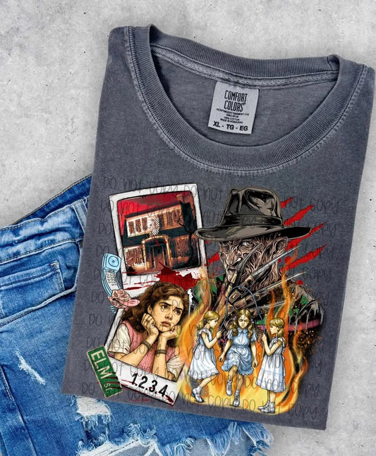 Elm Street Horror Polaroid DTF Prints
