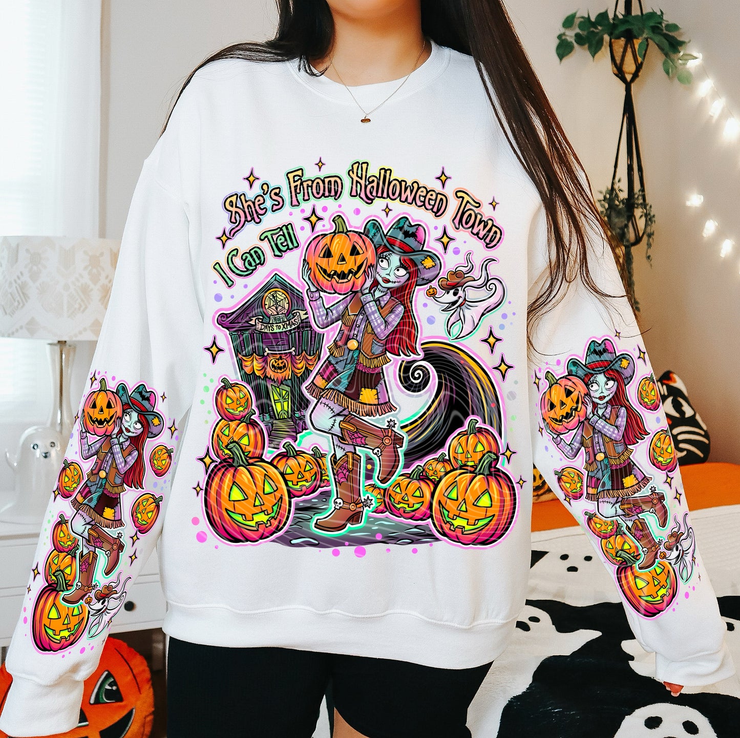 She’s From Halloween Town I Can Tell DTF Print