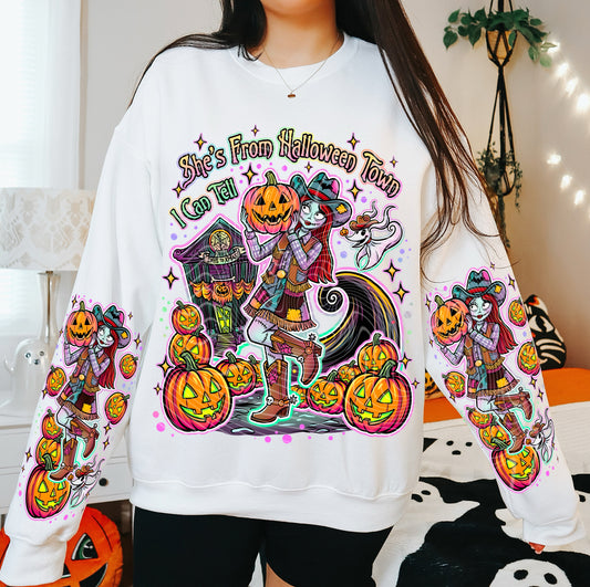 She’s From Halloween Town I Can Tell DTF Print