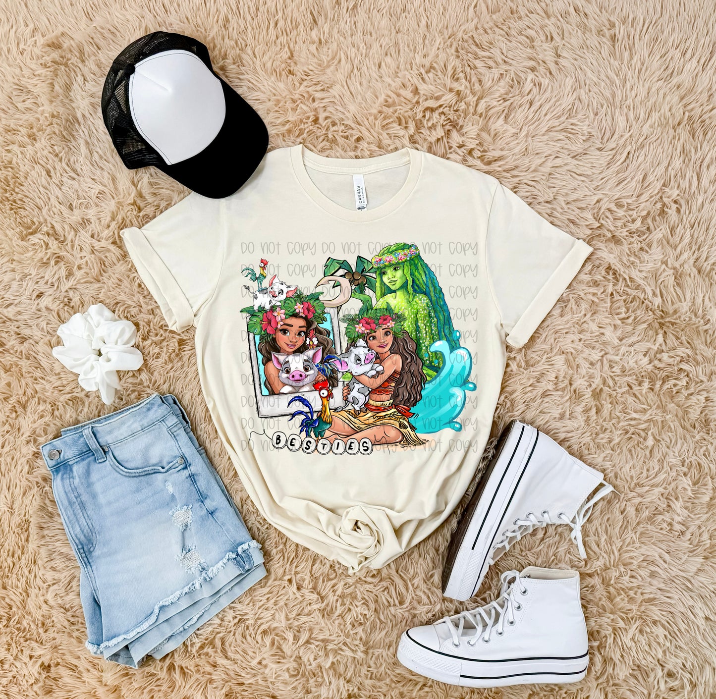 Moana Besties DTF Print