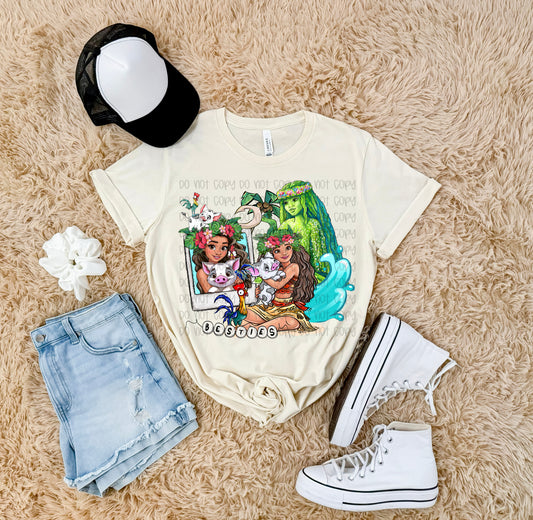 Moana Besties DTF Print